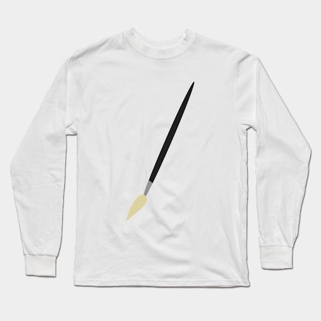 Simple Paint Brush Long Sleeve T-Shirt by TriggerAura